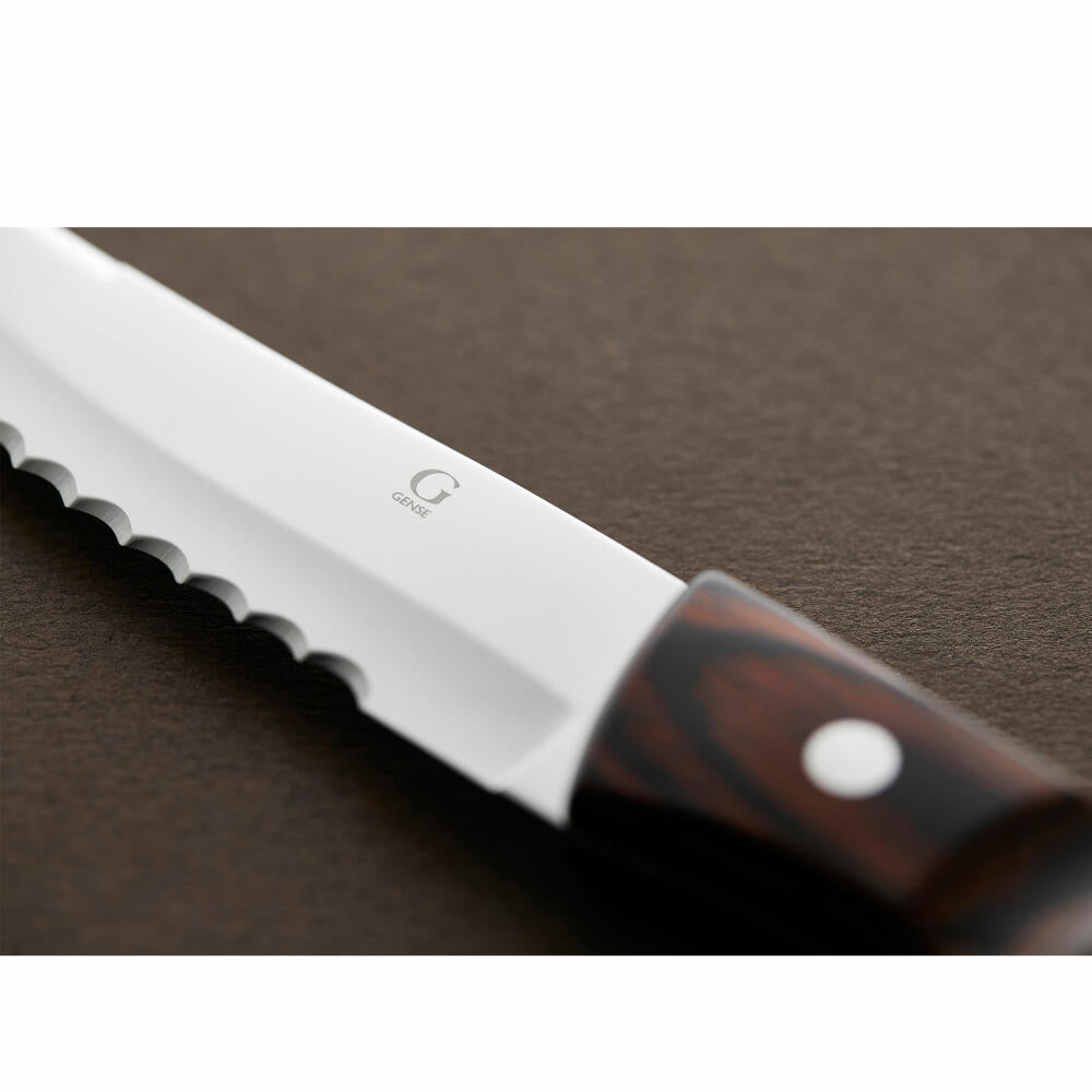 Gense Steakmesser XL Old Farmer Classic 2er Set, Holzlaminat, 18/8 Edelstahl, 23.5 cm, 20350