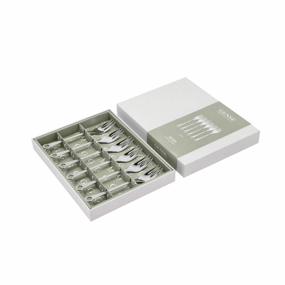 Gense Kuchengabel Pantry 6er Set, Besteck, Gabeln, 18/8 Edelstahl, 16 cm, 20522
