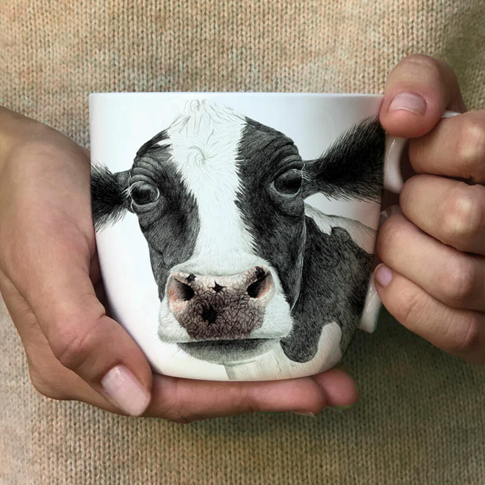 Charlotte Nicolin Mug Pink, Cup, Cow, Fine Bone China, Colorful, 415 ml, MU7509
