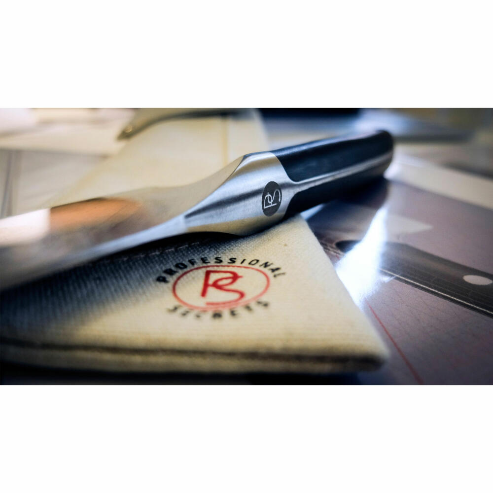 Professional Secrets Kitchen Chef's Knife Large, Steel / Fiberglass, Silver / Black, Total Length 32 cm, Blade Length 19.1 cm, 1013