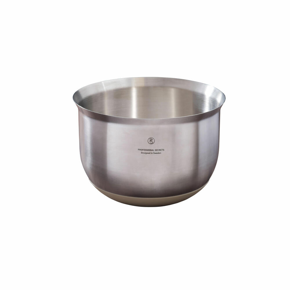 Professional Secrets Rührschüssel-Set, 3-tlg., Rührschüsseln, Edelstahl, 1.2 L + 2.5 L +5 L, 1068