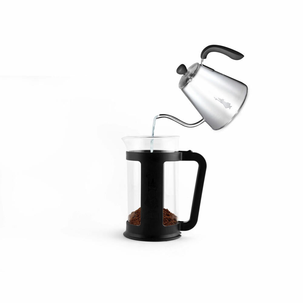 Bialetti Coffee Maker Smart 350 ml, Coffee Pot, French Press, Coffee Press, Glass, Black, 6583