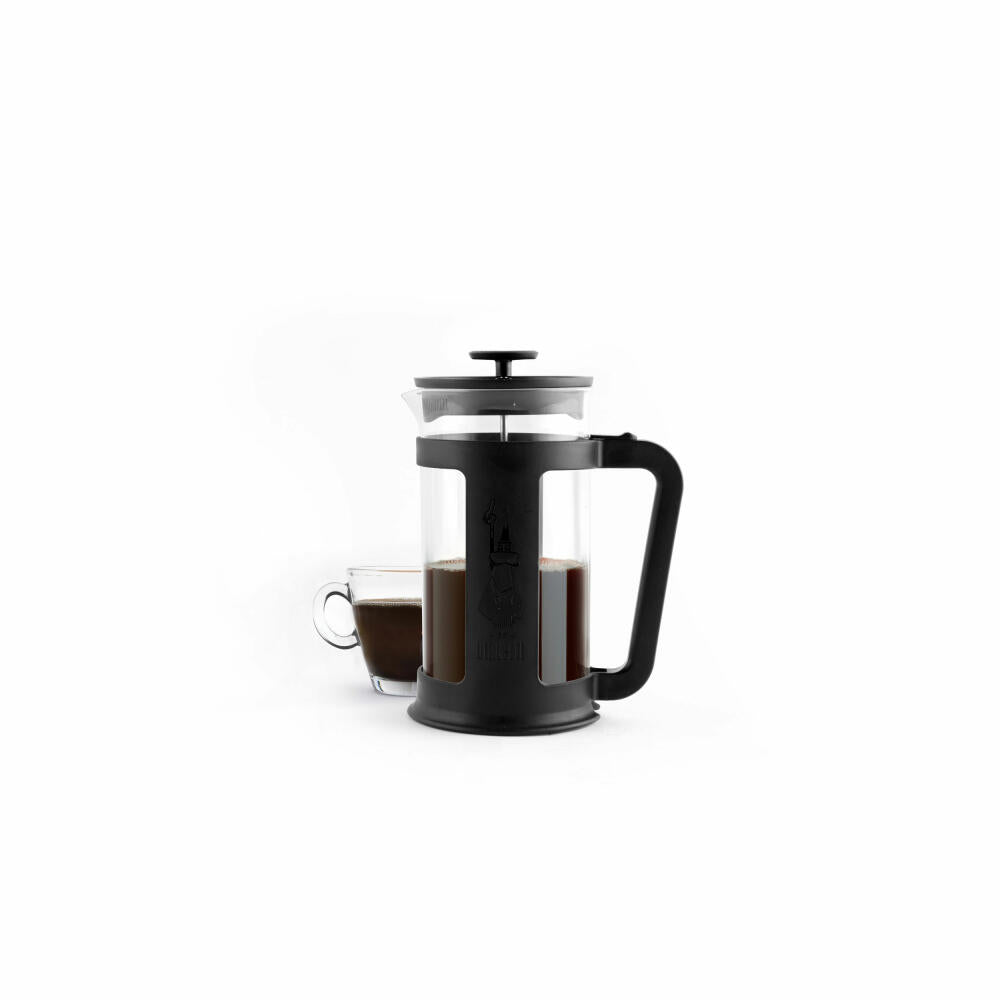Bialetti Coffee Maker Smart 350 ml, Coffee Pot, French Press, Coffee Press, Glass, Black, 6583