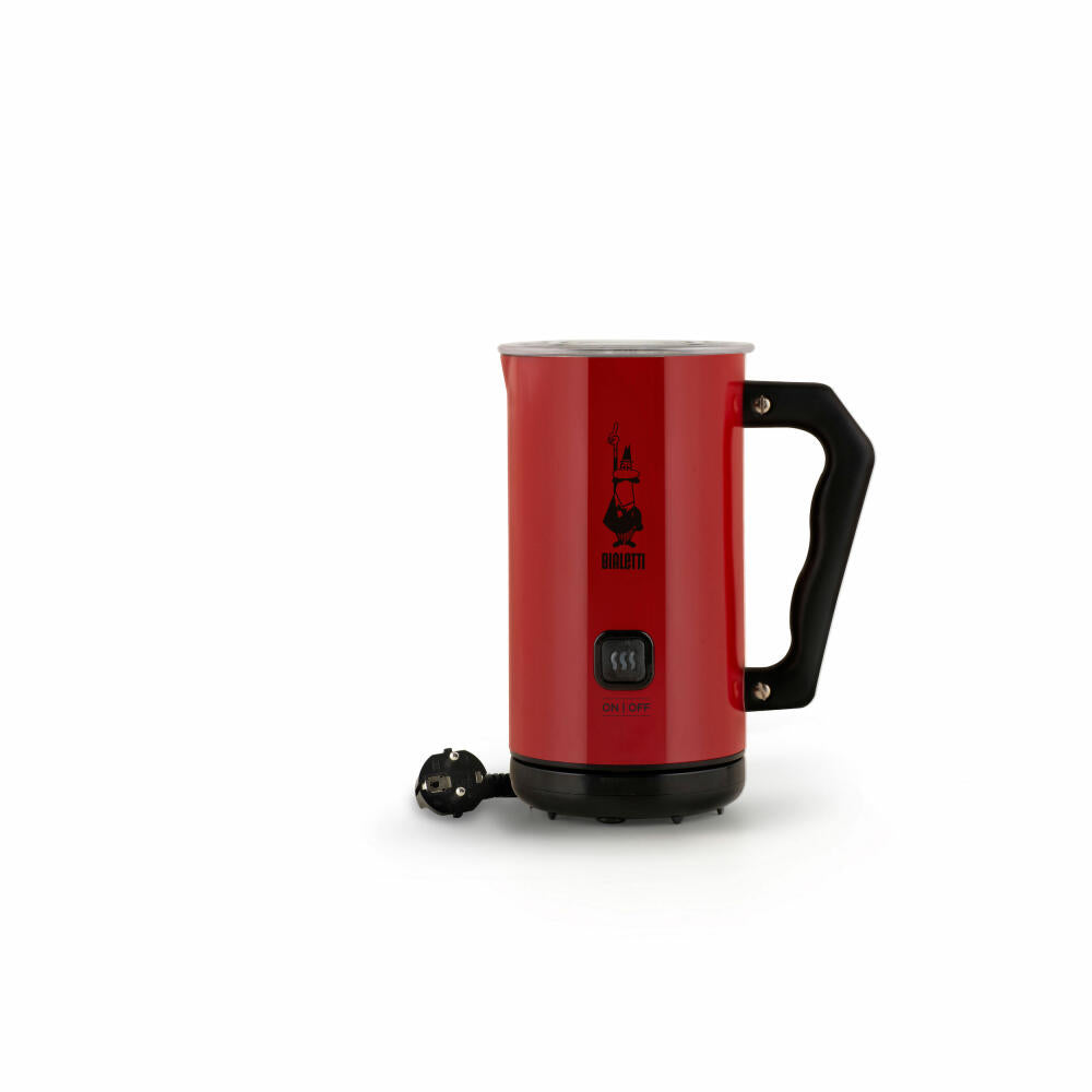 Bialetti Milk Frother Elettric Mk02, 300ml, Electric, Milk Frother, Milk, Latte, Stainless Steel, Red, 4431