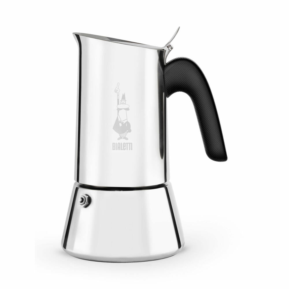 Bialetti Espresso Maker New Venus for 2 Cups, Espresso, Espresso Pot, Coffee Maker, Stainless Steel, Silver, 85 ml, 7252