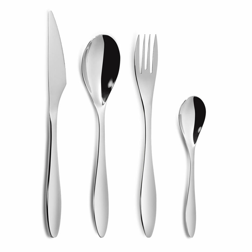 Comas Besteckset Online 24-tlg., Tafelbesteck, Edelstahl 18/10, Spiegelfinish, 2900