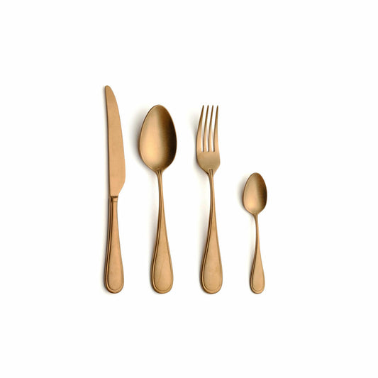 Comas Besteck-Set Contour Vintage Copper 24-tlg., Tafelbesteck, Edelstahl 18/10, Kupferfarben, 5780
