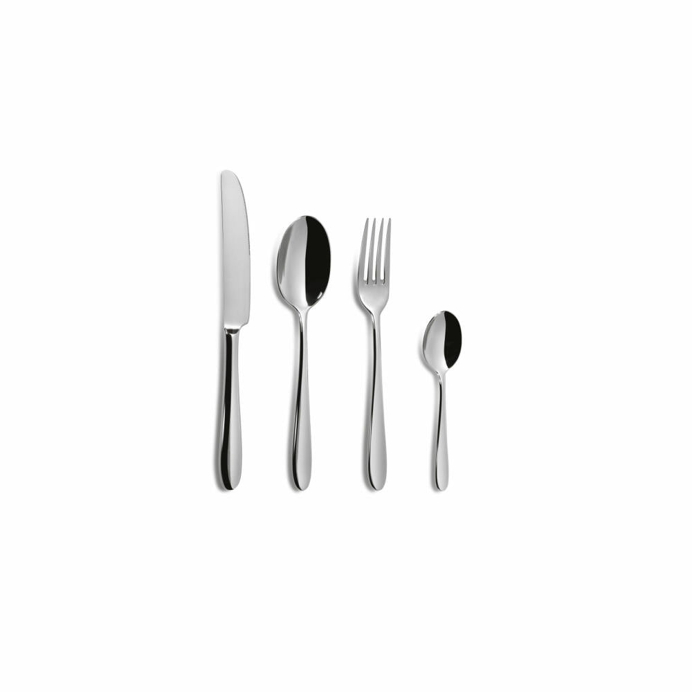 Comas Besteck-Set Tulip 24-tlg., Tafelbesteck, Edelstahl 18/10, Silberfarben, 5961