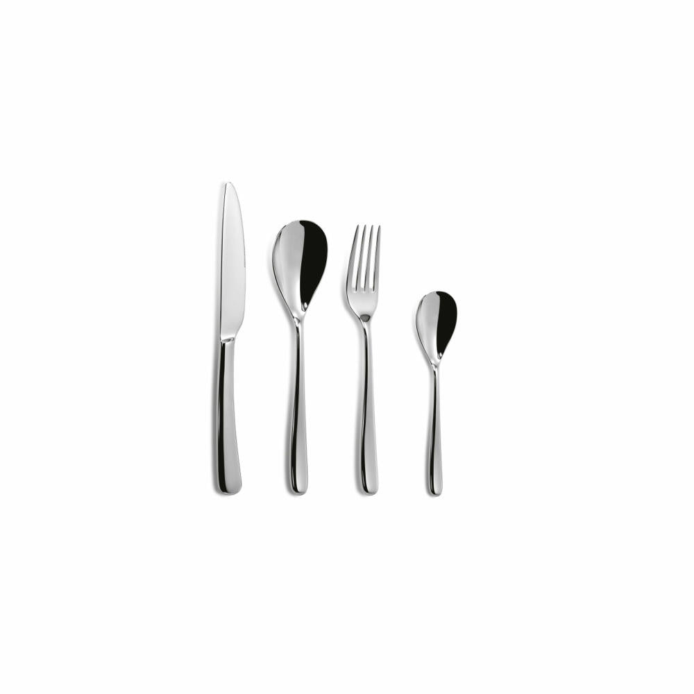 Comas Besteck-Set Dalia 24-tlg., Tafelbesteck, Edelstahl 18/10, Silberfarben, 5963