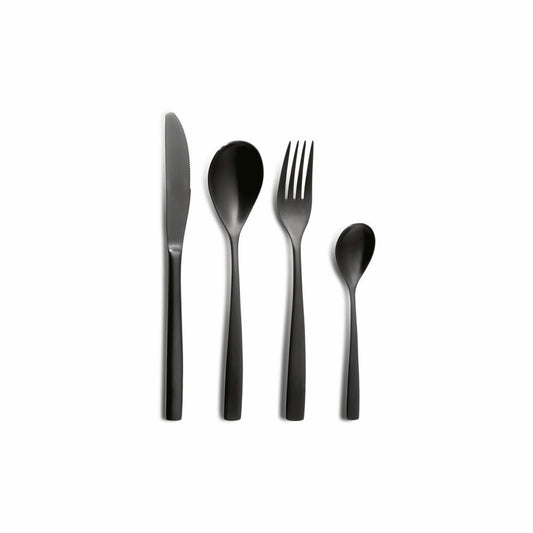 Comas Besteckset Barcelona Black 24-tlg., Tafelbesteck, PVD-beschichtet, Edelstahl, 6323