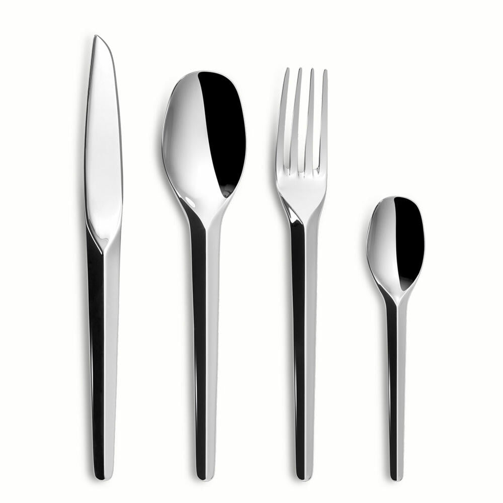 Comas Besteckset Aster Q14 24-tlg., Tafelbesteck mit geometrischen Griffen, Edelstahl 18/10, Spiegelfinish, 6471
