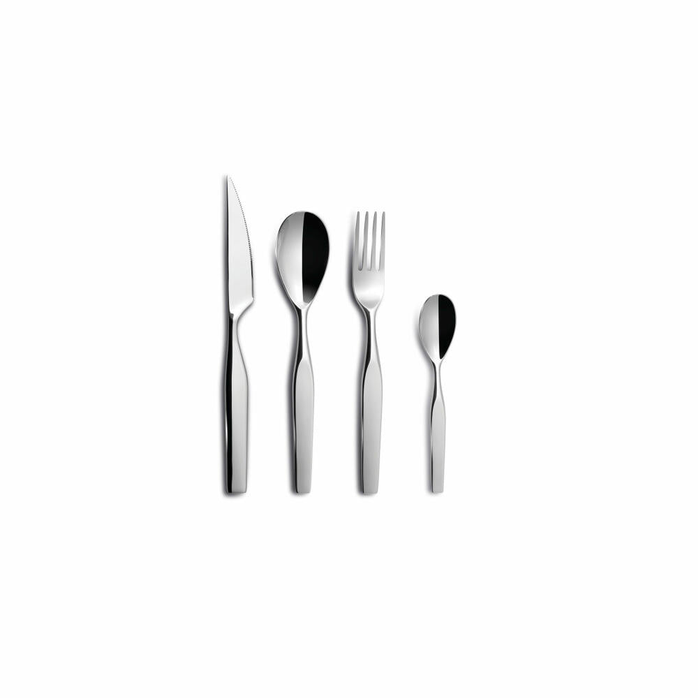Comas Besteck-Set Edelweiss 24-tlg., Tafelbesteck, Edelstahl 18/10, Silberfarben, 6484
