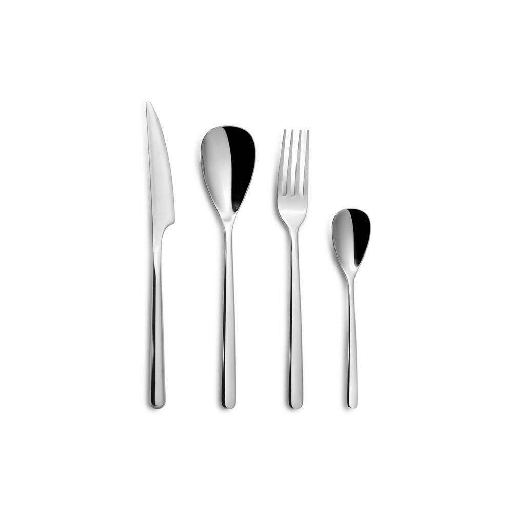 Comas Besteck-Set Canada 24-tlg., Tafelbesteck, Edelstahl, Silberfarben, 6556