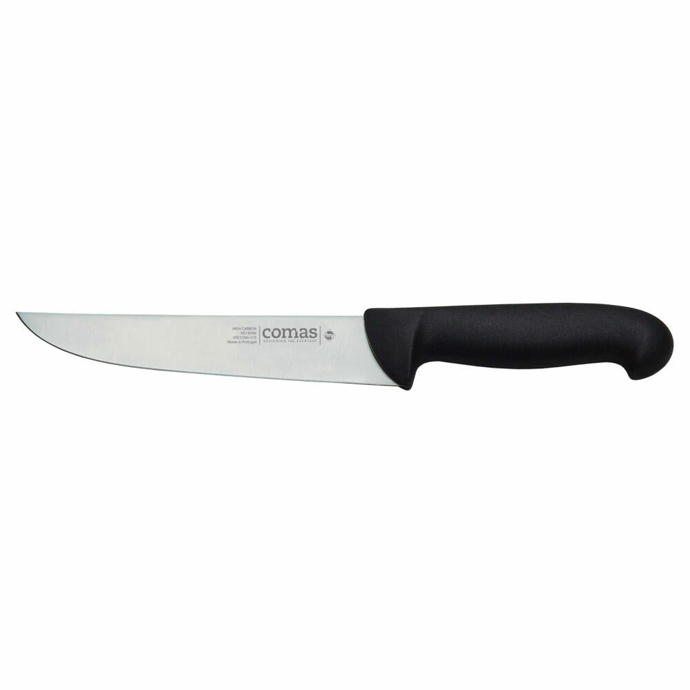 Comas Metzgermesser Carbon, Fleischermesser, Stahl, PP, Schwarz, 24 cm Klinge, 10082