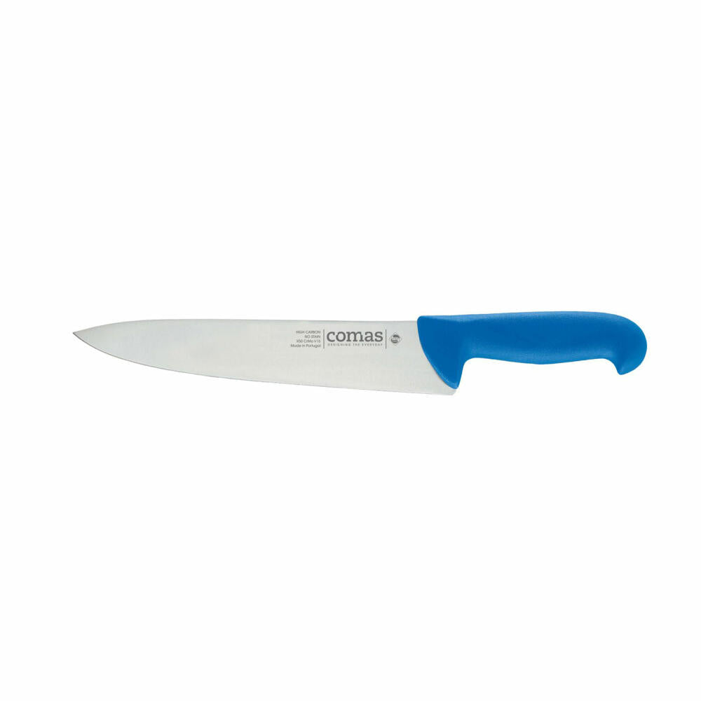 Comas Kochmesser Carbon, Küchenmesser, Stahl, PP, Blau, 20 cm Klinge, 10094