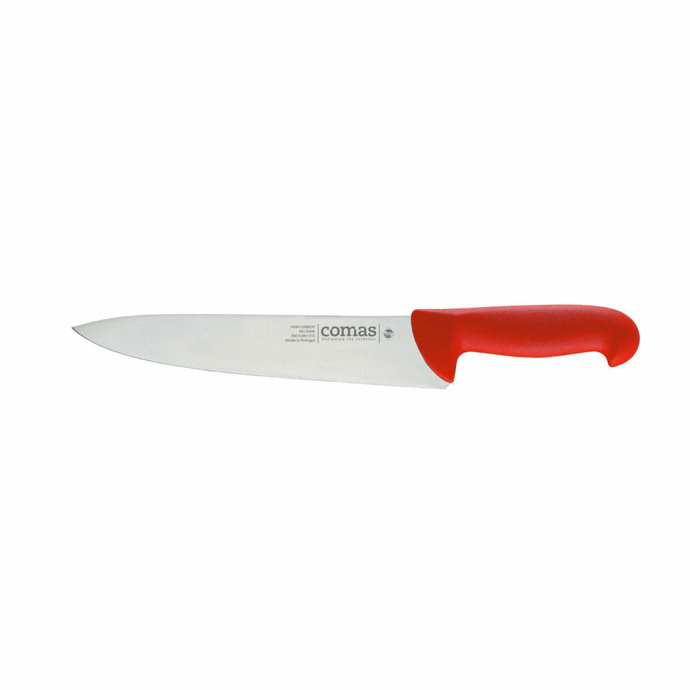 Comas Kochmesser Carbon, Küchenmesser, Stahl, PP, Rot, 20 cm Klinge, 10105