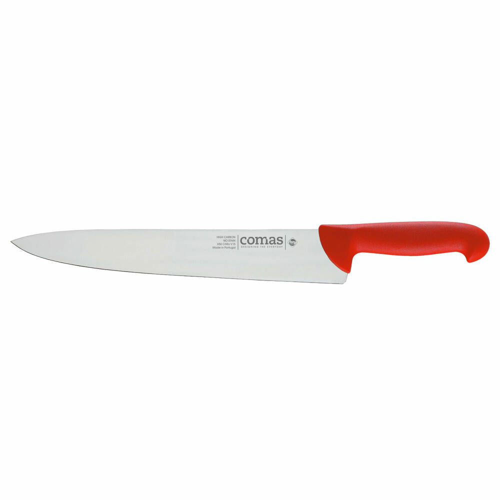 Comas Kochmesser Carbon, Küchenmesser, Stahl, PP, Rot, 30 cm Klinge, 10107