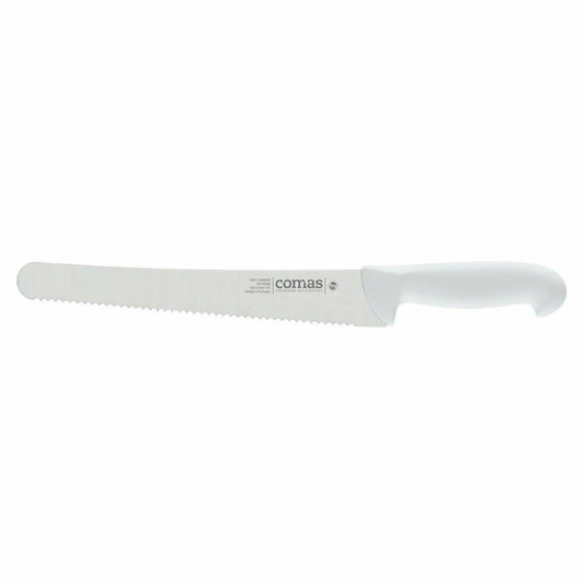 Comas Brotmesser Carbon, Gebäckmesser, Stahl, PP, Weiß, 25 cm Klinge, 10127