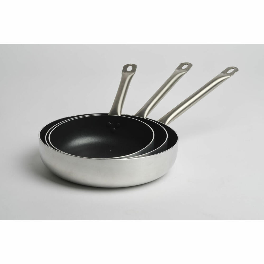 Comas Tiefe Bratpfanne Croscat Induktion, Pfanne, Aluminium, Silber, Schwarz, 28 cm, 10898