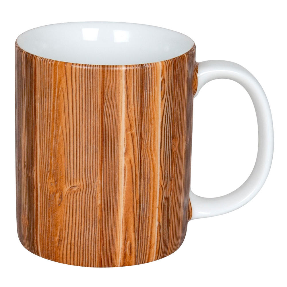 Könitz Wooden Texture Becher, Tasse, Kaffee-Tasse, Porzellan, Holzmuster, 300 ml, 11 1 002 2360