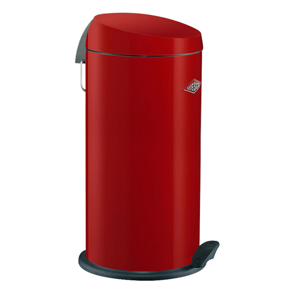 Wesco waste collector Capboy Maxi Base, pedal waste collector, trash can, red, sheet steel, 22 L, 121531-02