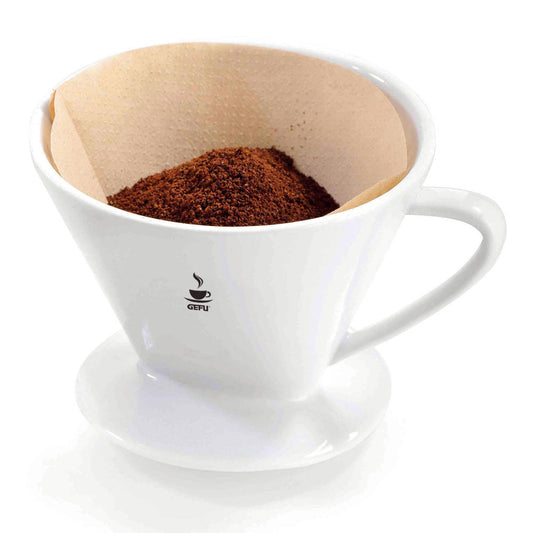 Gefu Kaffee-Filter Sandro, Porzellanfilter, Filter, Ideal für Tassen, Größe 2, 16030
