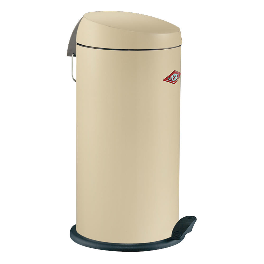 Wesco Abfallsammler Capboy Maxi Base, Tretabfallsammler, Mülleimer, Mandel, Stahlblech, 22 L, 121531-23