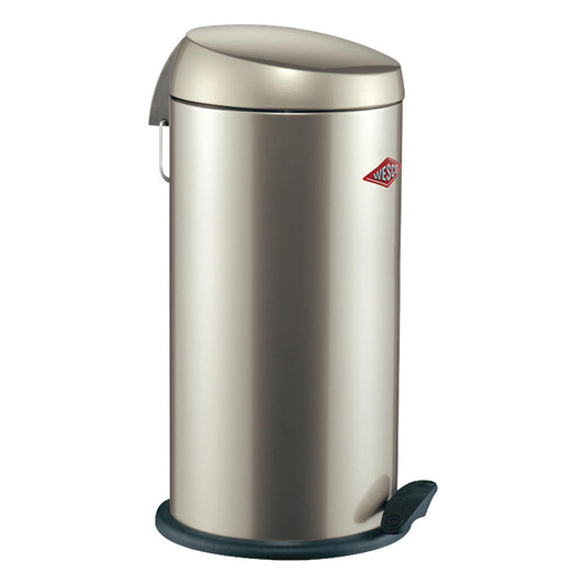 Wesco waste collector Capboy Maxi Base, pedal waste collector, trash can, nickel silver, sheet steel, 22 L, 121531-03