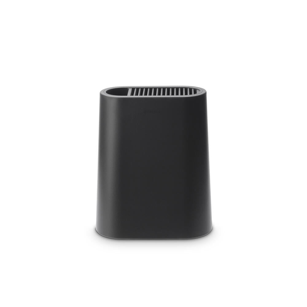 Brabantia Profile knife block with additional compartment, plastic, dark grey, 129889