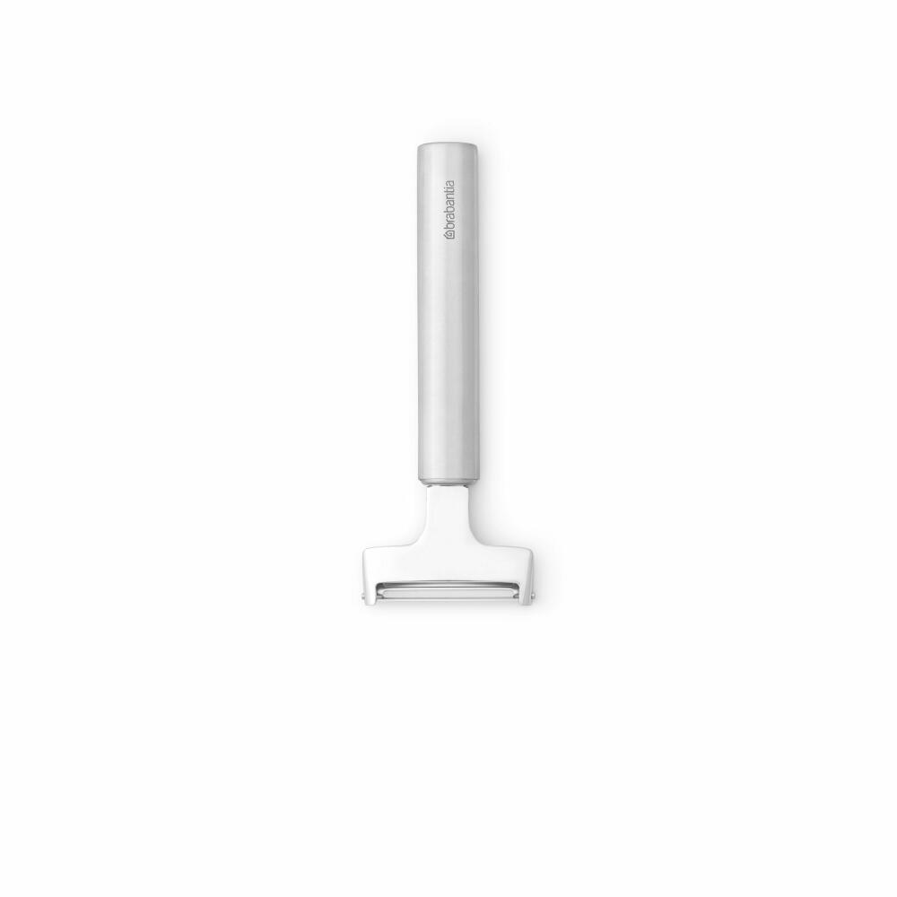 Brabantia Sparschäler Profile, Gemüseschäler, Küchenhelfer, Stahl, Matt Steel, 15 cm, 250286