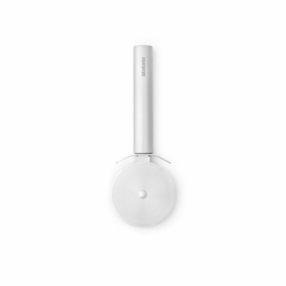 Brabantia Pizzaschneider Profile, Pizzaroller, Küchenhelfer, Stahl, Matt Steel, 20.6 cm, 250446