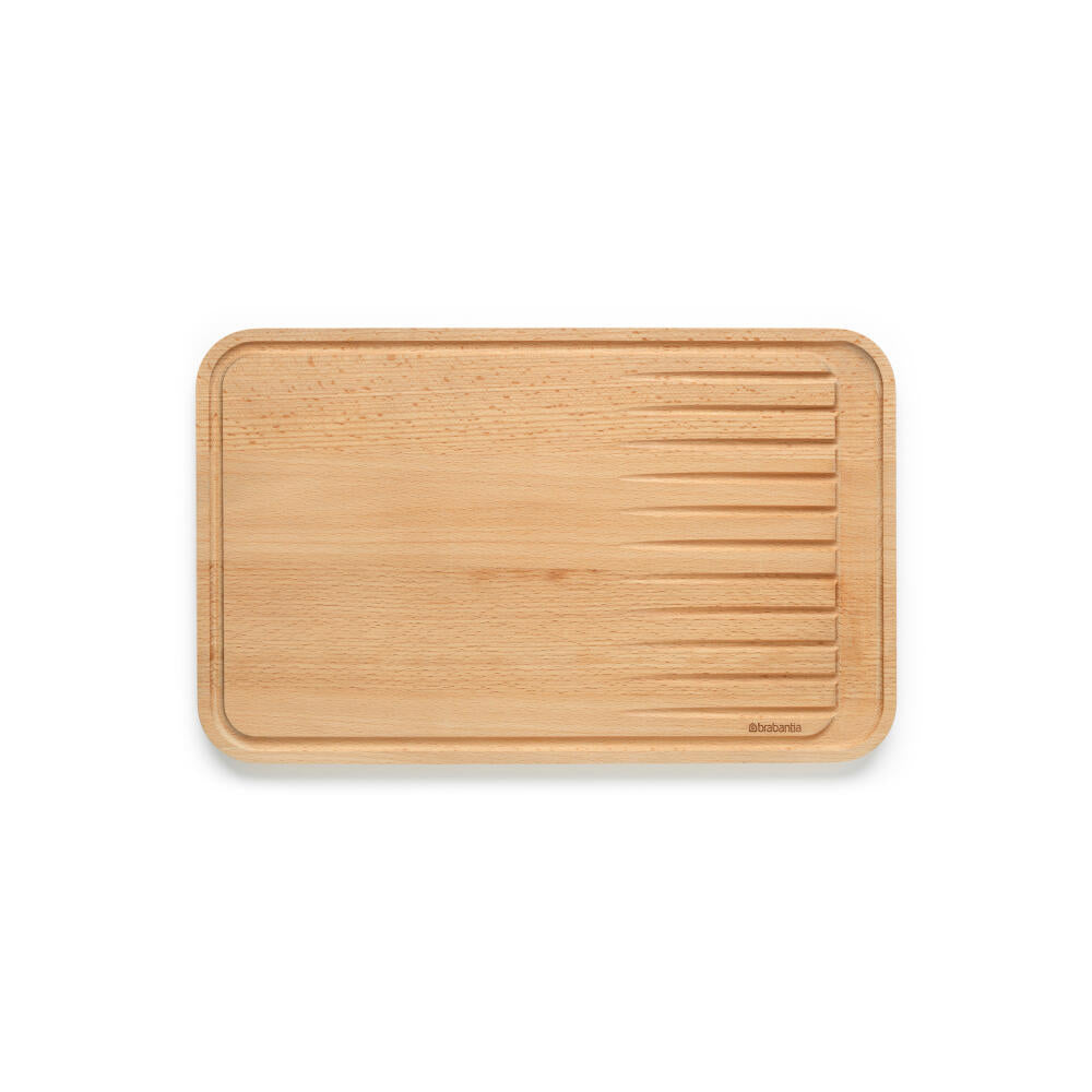 Brabantia Profile Cutting Board for Meat, Cutting Mat, Wood, 40 x 25 cm, 260704