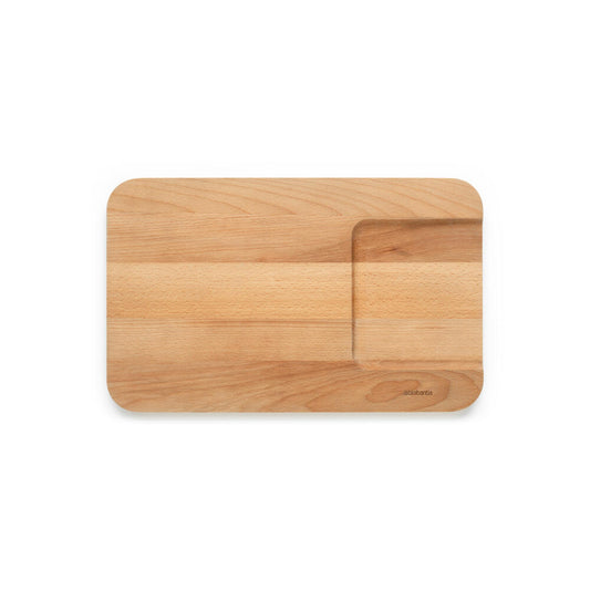 Brabantia Schneidebrett Gemüse Groß Profile, Schneideunterlage, Küchenbrett, Holz, 40 x 25 cm, 260742