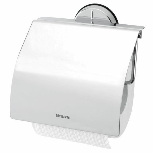 Brabantia Toilettenpapierhalter Profile, Klopapierhalter, WC-Rollenhalter, Stahl, Brilliant Steel, 427602
