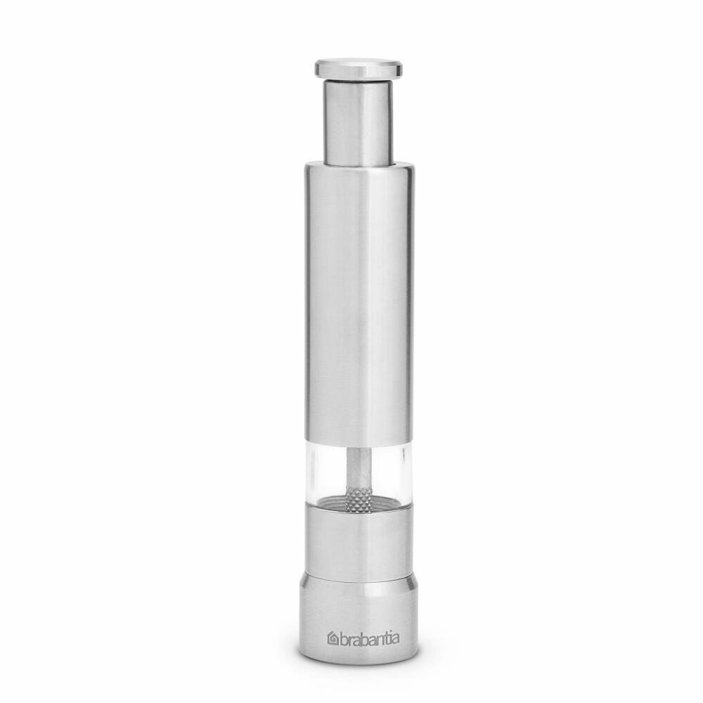 Brabantia Salz- und Pfeffermühle Accesories 2er Set, Gewürzmühle, Salzmühle, Edelstahl, Matt Steel, 611407