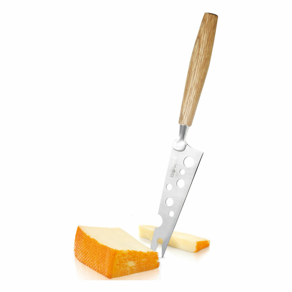 Boska Käsemesser Cheesy Eichen, Käse, Küchenhelfer, Messer, Europäisches Eichenholz / Edelstahl, 23.6 cm, 320234