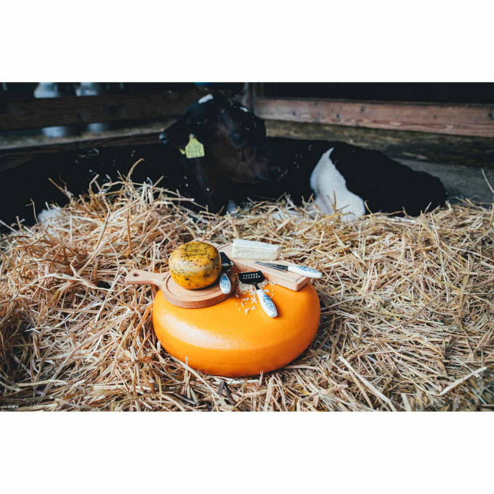 Boska Käsemesser Mini Delfter Blau, für Halbweichen Käse, Käseschneider, Keramik, Edelstahl, Silber, 15 cm, 307077