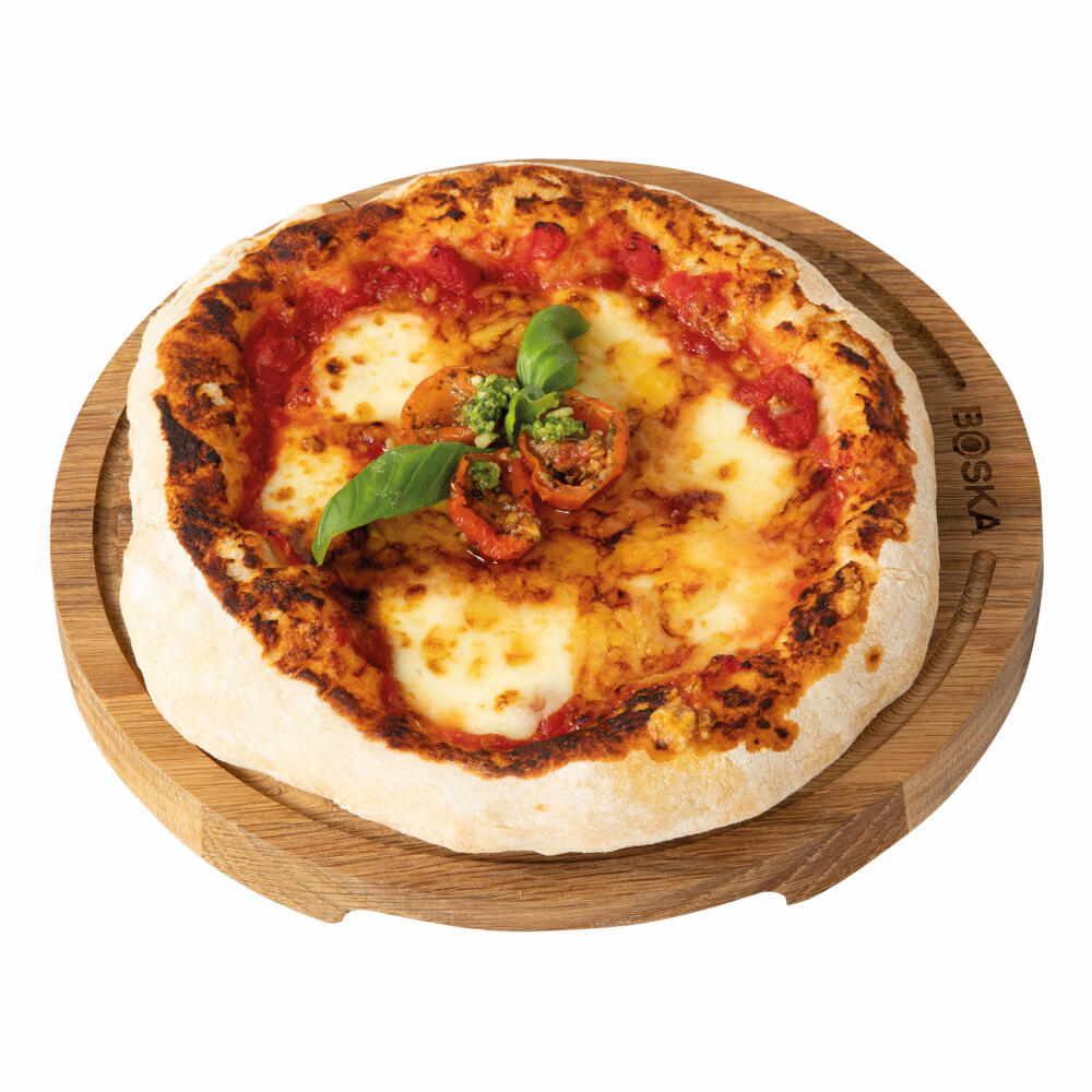 Boska Pizza Board Friends S, Serving Board, Pizza Tray, Pizza Plate, European Oak, Brown, 24 cm, 320530