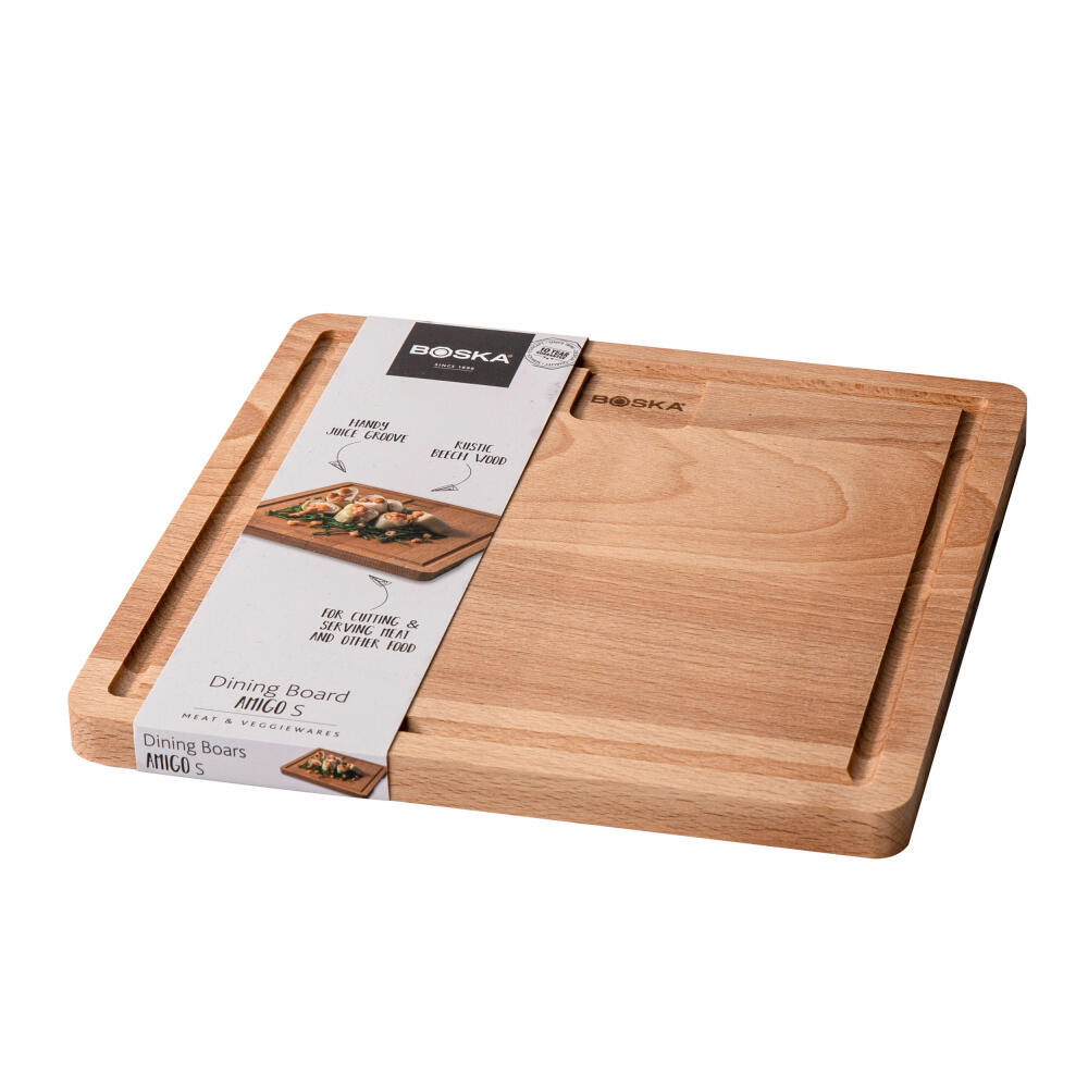 Boska serving board Amigo S, dining board, beech wood, brown, 23 x 23 cm, 320061