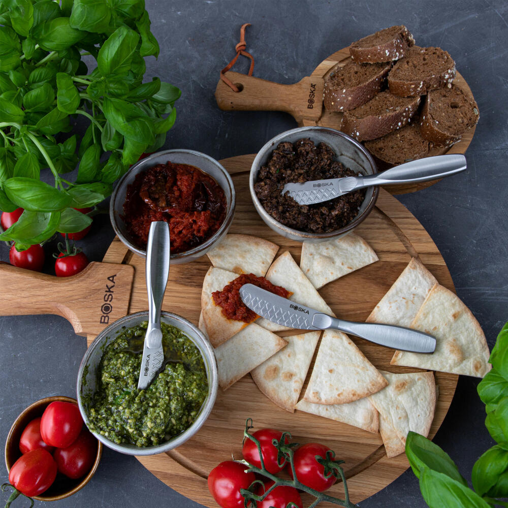 Boska Spreader Set Monaco+ Small 3-piece, Spreader Knife, Stainless Steel, Silver-colored, 307109