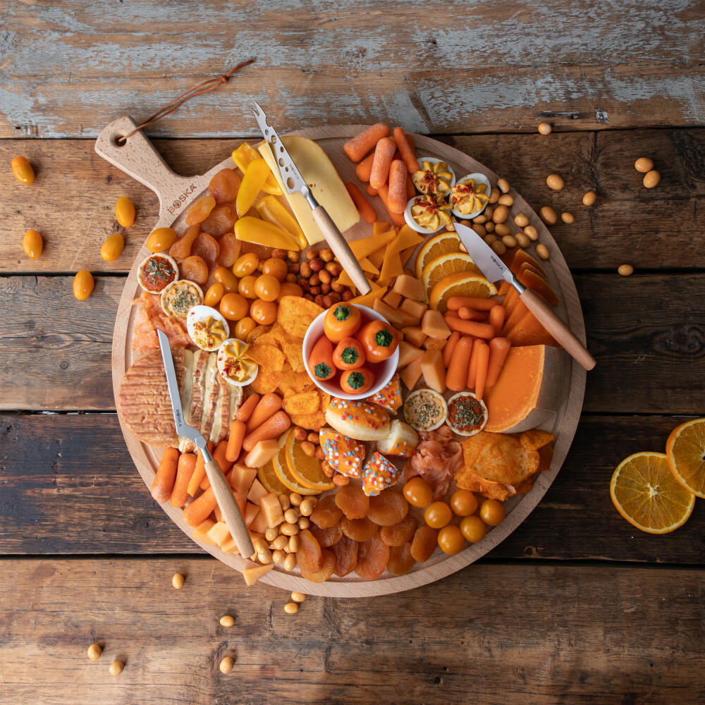 Boska Käsemesser-Set Amigo 3-tlg., Edelstahl, Buchenholz, Braun, 306920