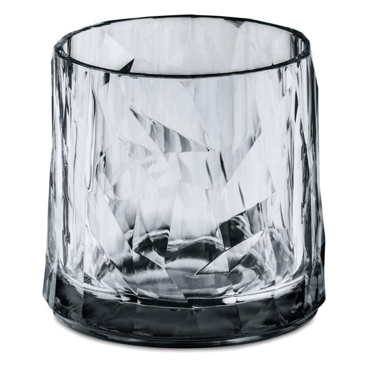 Koziol Club Glas, Cocktailglas, Trinkbecher, Trinkglas, Superglas, Transparent Grey, 250 ml, 3402540