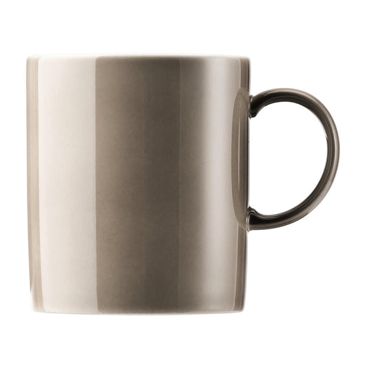 Thomas Sunny Day Becher mit Henkel, Kaffeetasse, Porzellan, Greige / Grau Beige, Spülmaschinenfest, 300 ml, 15505