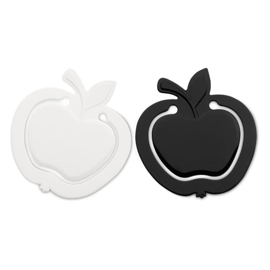 Koziol Mini Apple, 2er Set, Lesezeichen, Buchzeichen, Bookmark, 6.7 cm, Schwarz / Weiß, 5526496