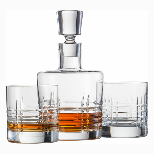 Zwiesel Basic Bar Classic Whisky Set, 3-piece, tumbler, whisky mug, glass, carafe, 750 ml, 120143