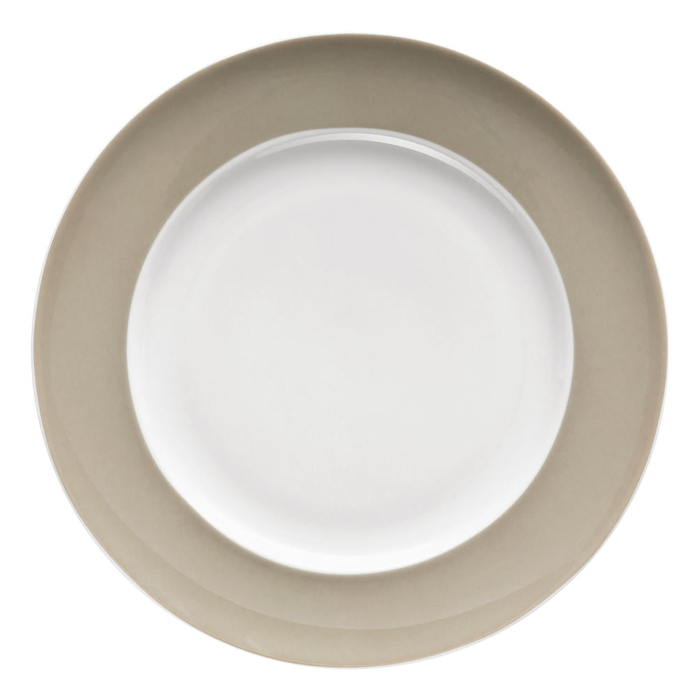 Thomas Sunny Day Frühstücksteller, Kuchenteller, Teller, Porzellan, Greige / Grau Beige, Spülmaschinenfest, 22 cm, 10222