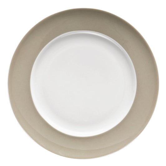 Thomas Sunny Day Frühstücksteller, Kuchenteller, Teller, Porzellan, Greige / Grau Beige, Spülmaschinenfest, 22 cm, 10222
