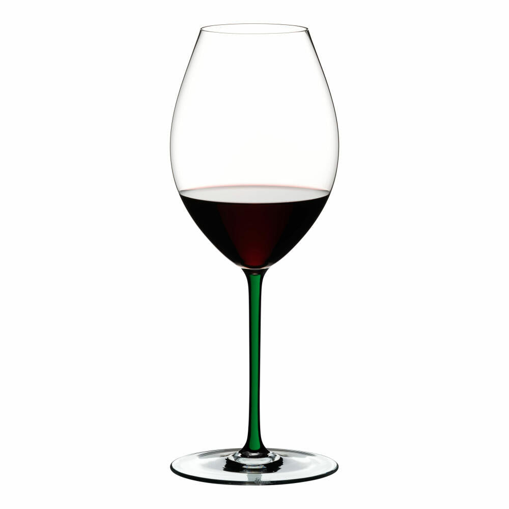 Riedel Fatto A Mano Old World Syrah, Rotweinglas, Weinglas, Hochwertiges Glas, Green, 600 ml, 4900/41G