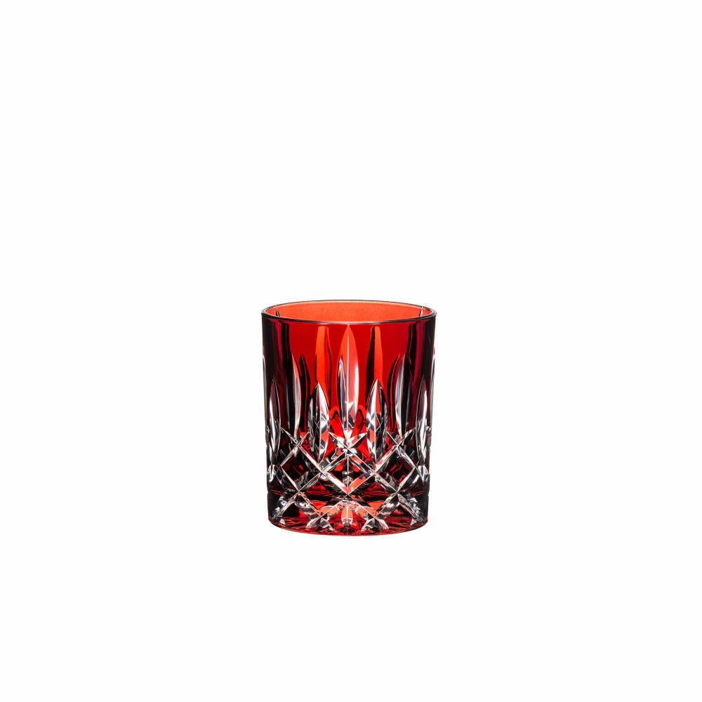 Riedel Laudon Becher, Whiskybecher, Tumbler, Trinkbecher, Glas, Trinkglas, Kristallglas, Rot, H 10 cm, 1515/02S3R