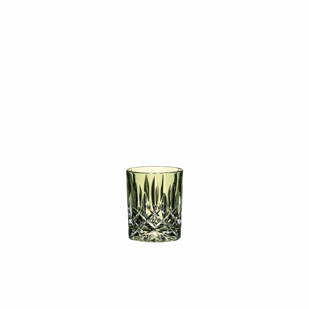 Riedel Laudon tumbler, whiskey tumbler, drinking cup, glass, drinking glass, crystal glass, green, H 10 cm, 1515/02S3G